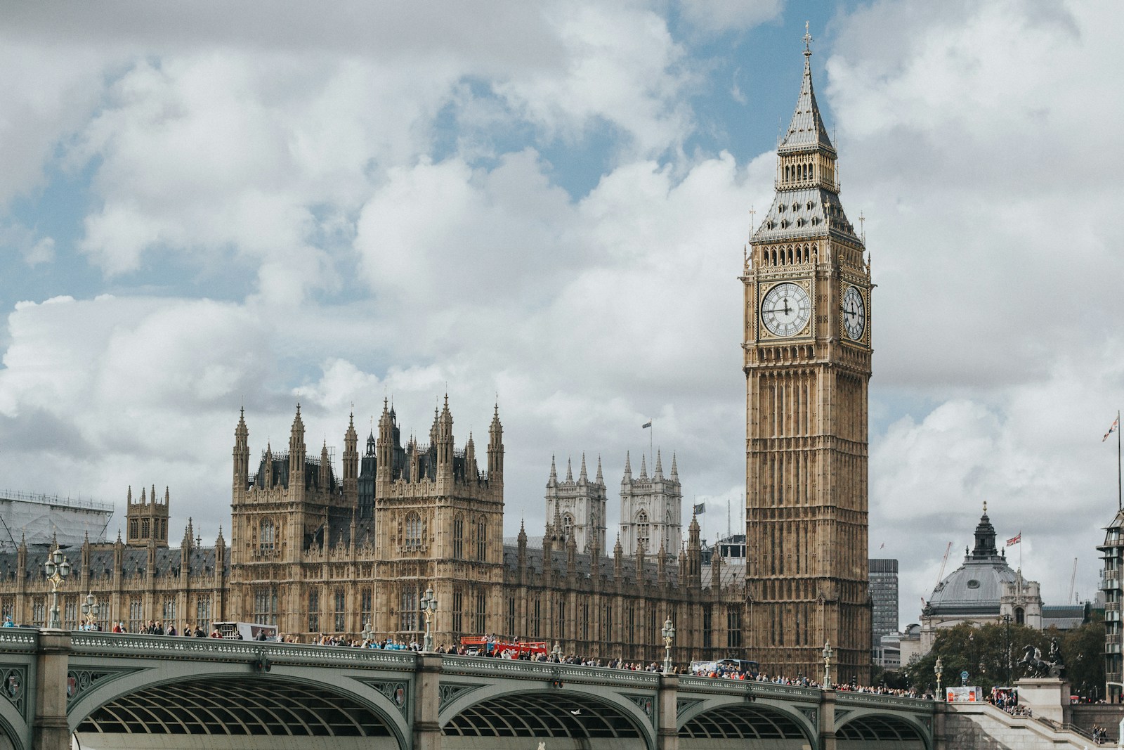 Big Ben next to the Houses of Parliament