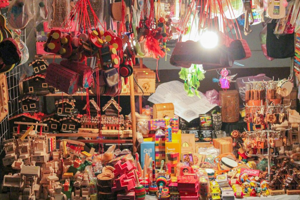 A room crammed full of toys