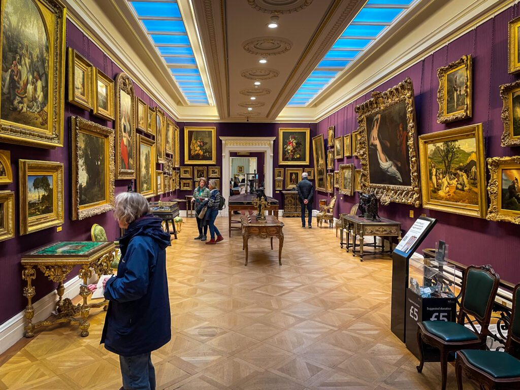 People admiring the art at The Wallace Collection