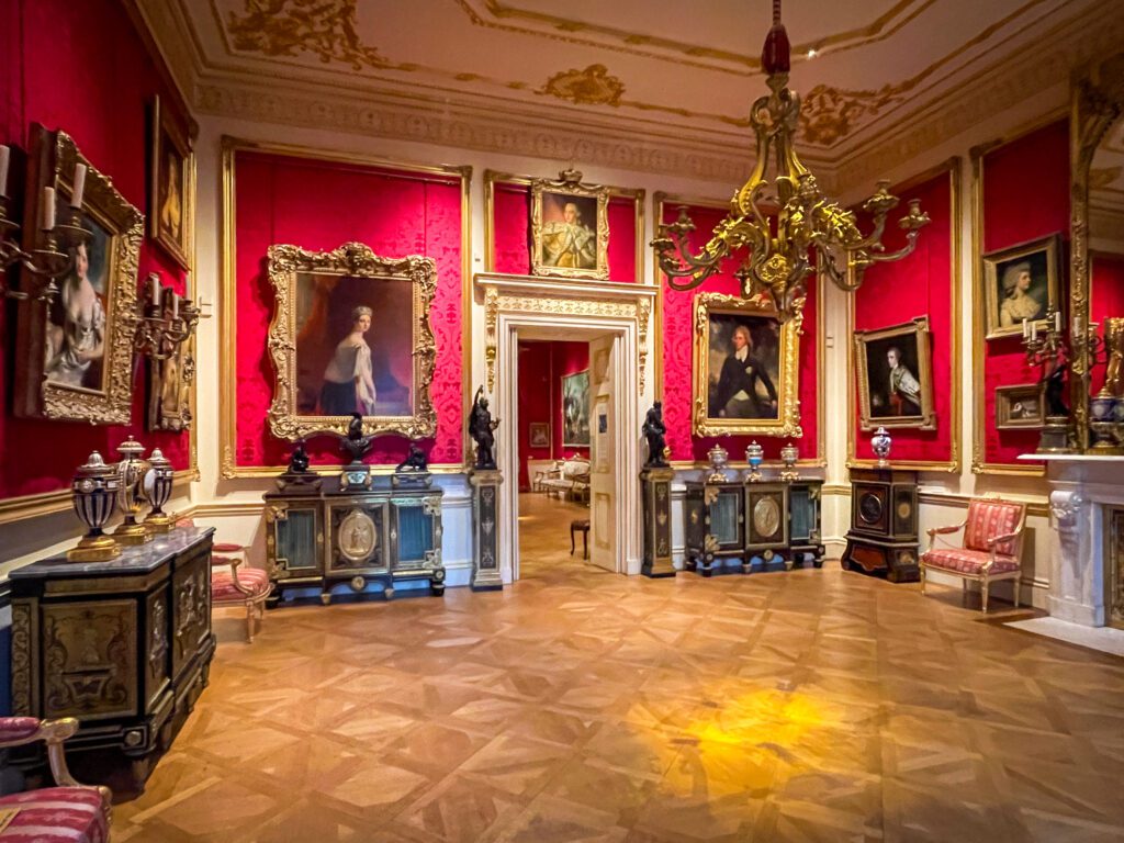Art on display downstairs at The Wallace Collection