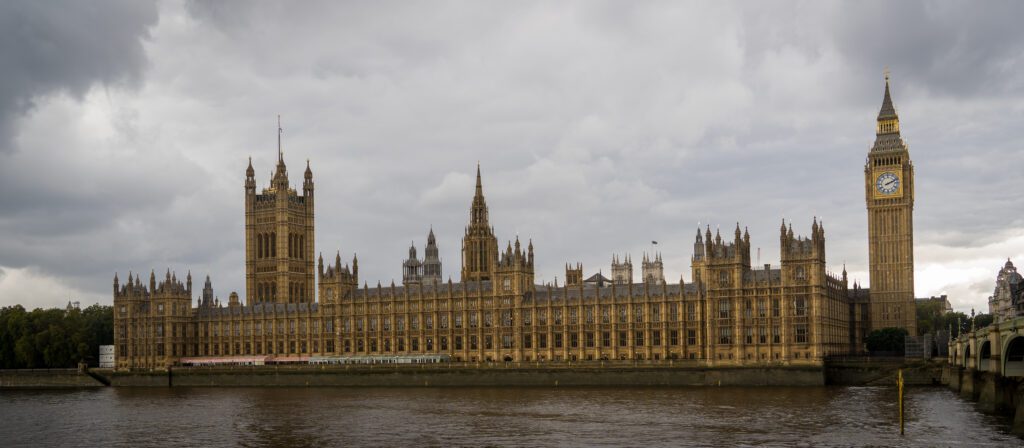 Big Ben and the Houses of Parliament from across the River Thames