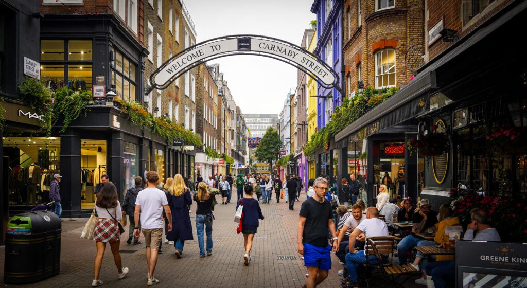 Pedestrianised Carnaby Street