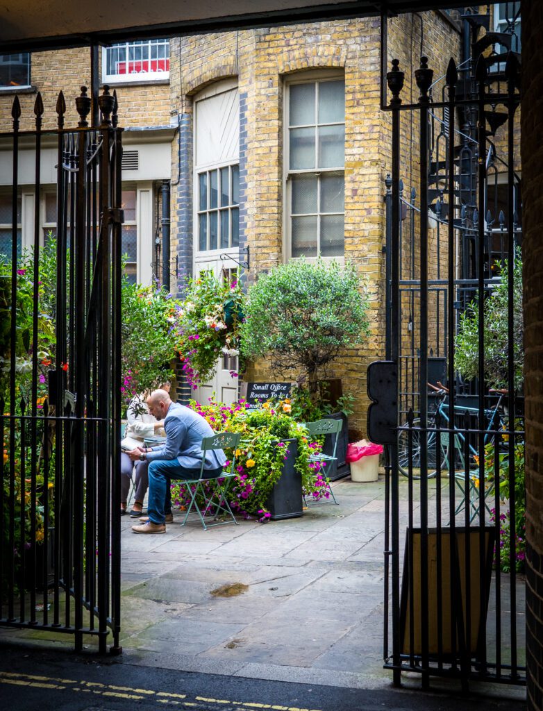 Gated entrance to Smith's Court