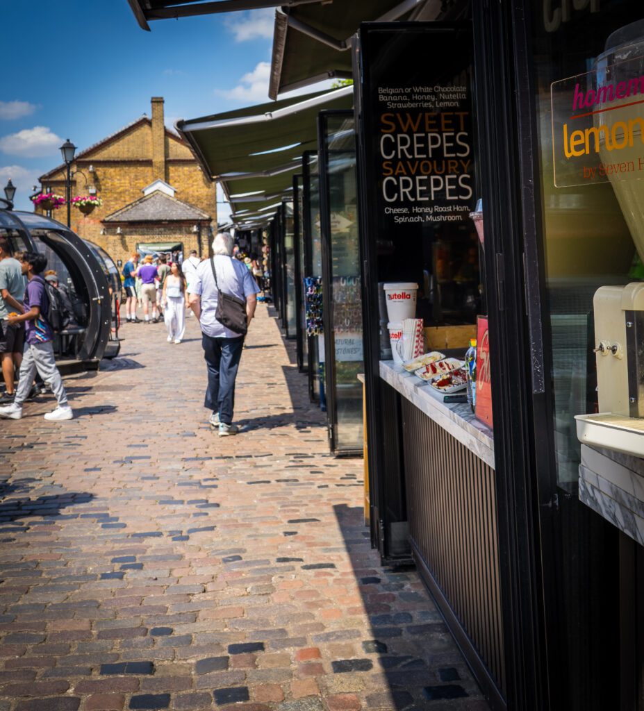 Food stalls at Camden Market