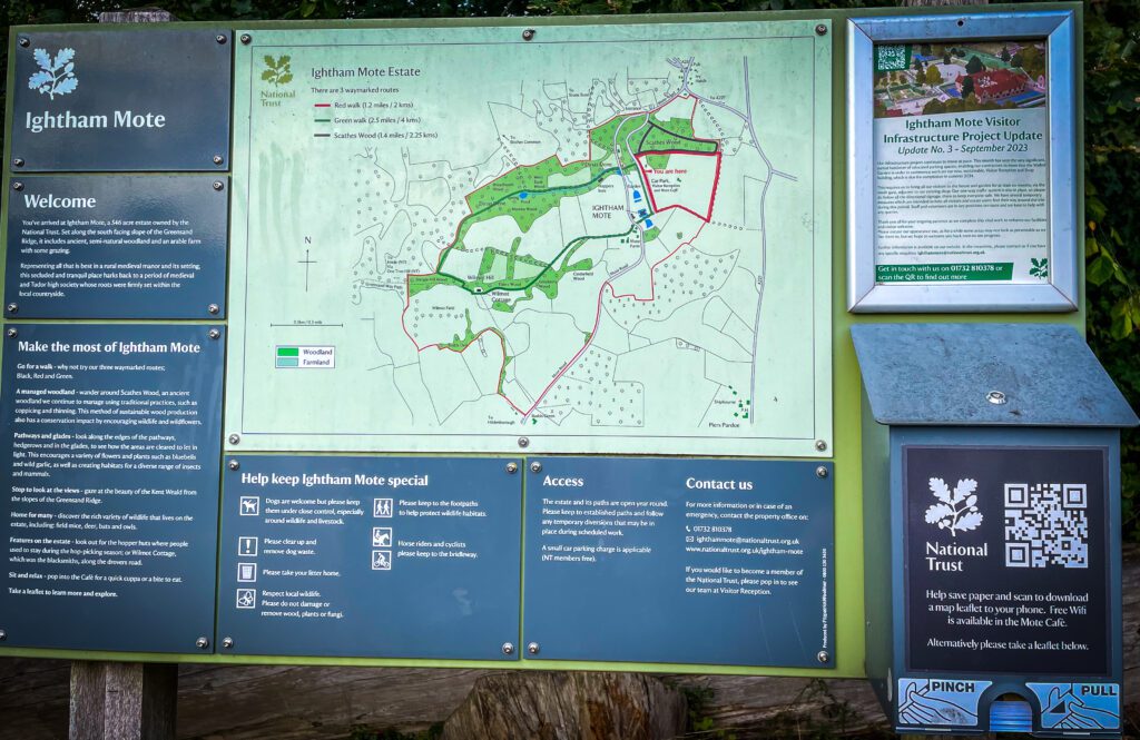 A map of the Ightham Mote Estate