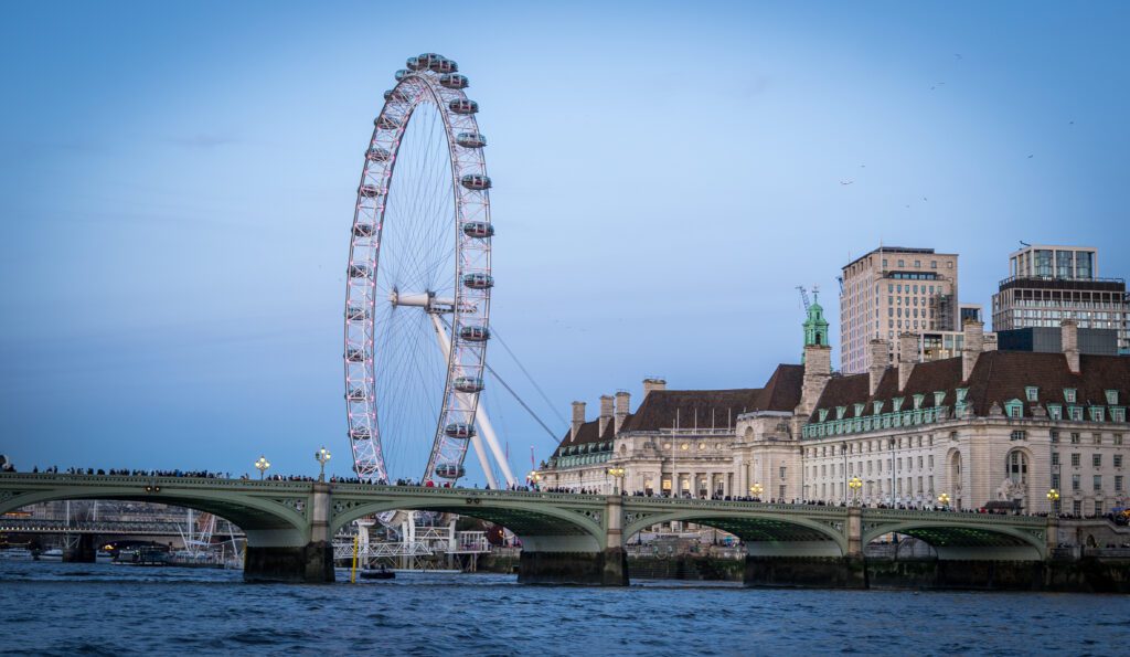 London Eye from the river