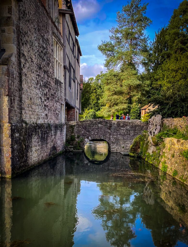 Moat around Ightham Mote
