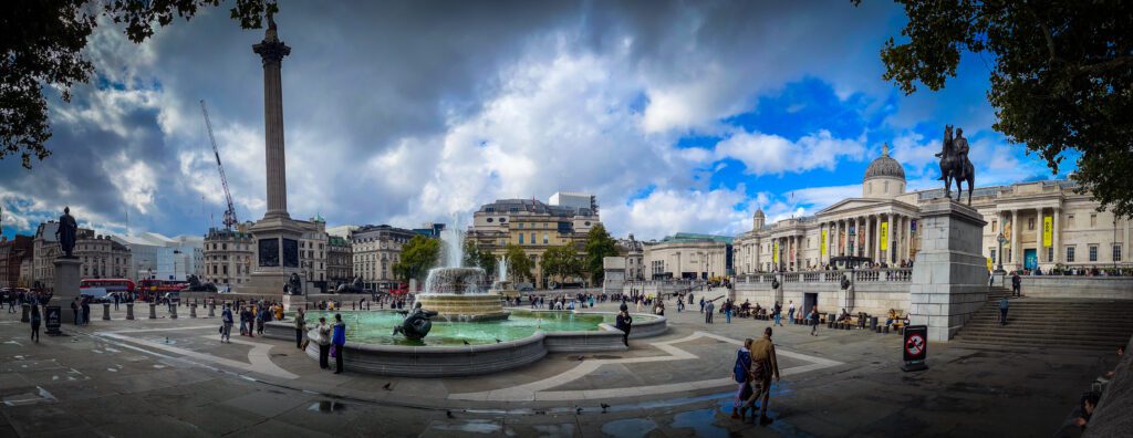 Panorama of Trafalgar Square