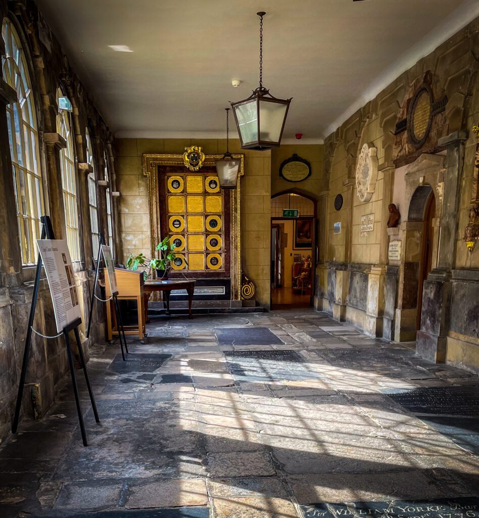 Covered walkway at The Charterhouse Museum