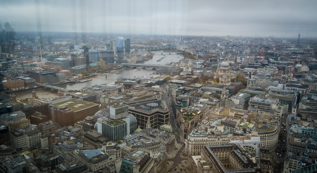 A view of the River Thames from the Lookout viewpoint