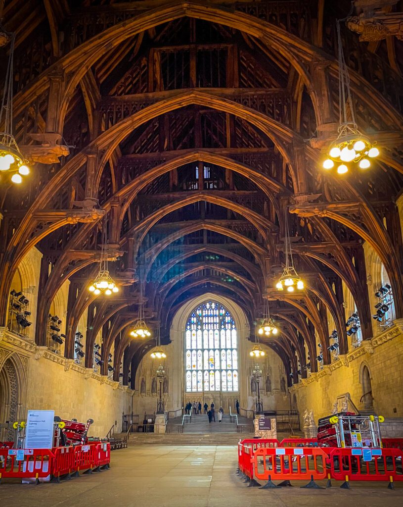 Westminster Hall at Houses of Parliament