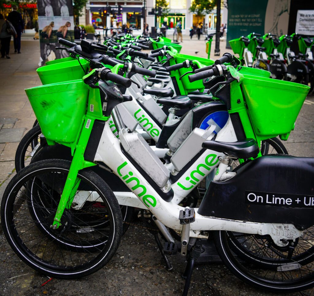 Lime Bikes for hire