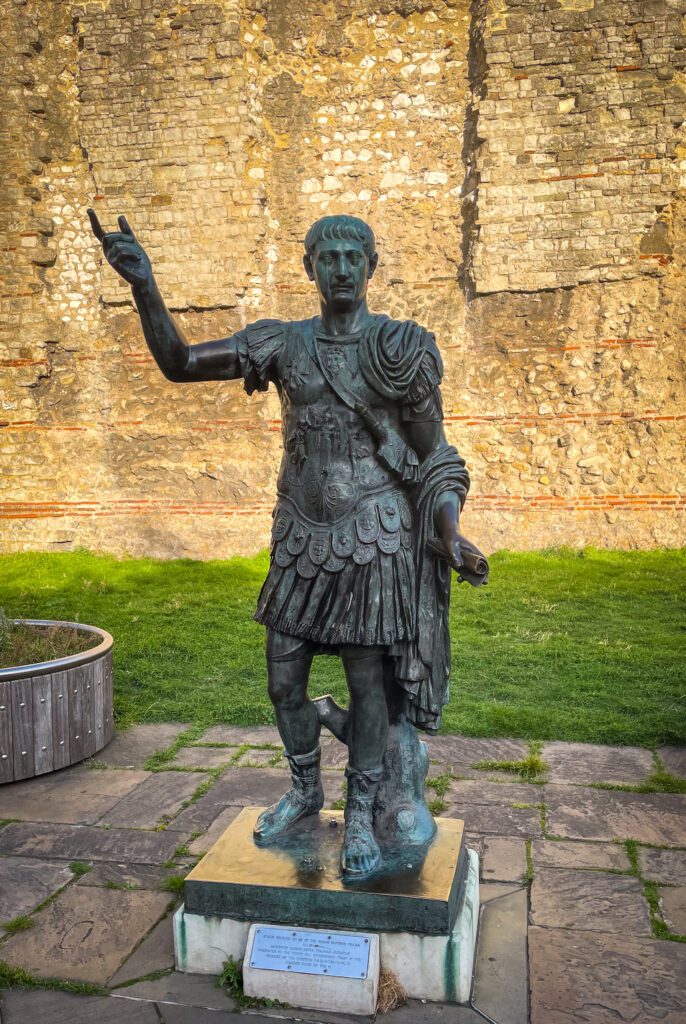 Roman Soldier statue at the Roman Wall