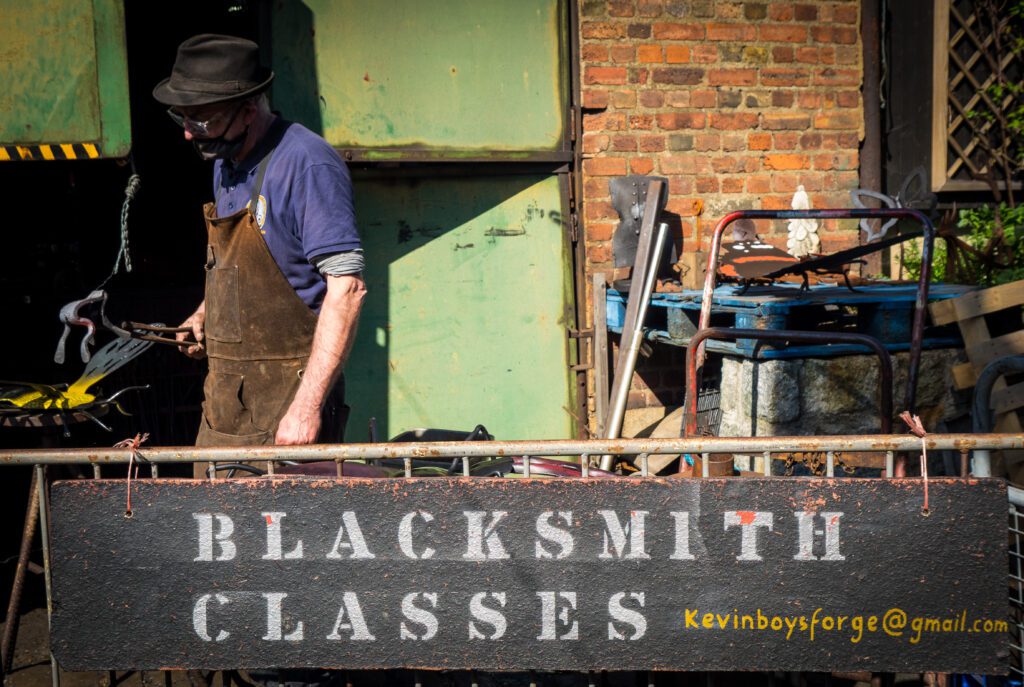 Blacksmith at Surrey Dock Farm