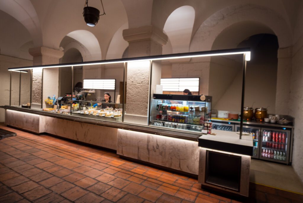 Food served at the Cafe