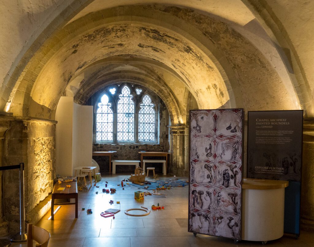 Childrens play area at Rochester Cathedral
