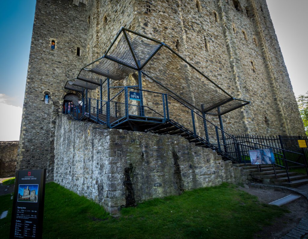 Entrance to Rochester castle