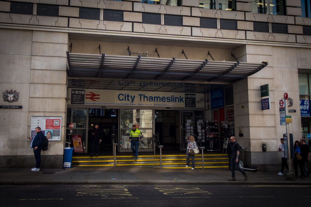 Ludgate Hill exit at City Thameslink