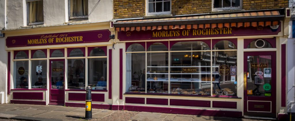 Morleys of Rochester bakery shop front