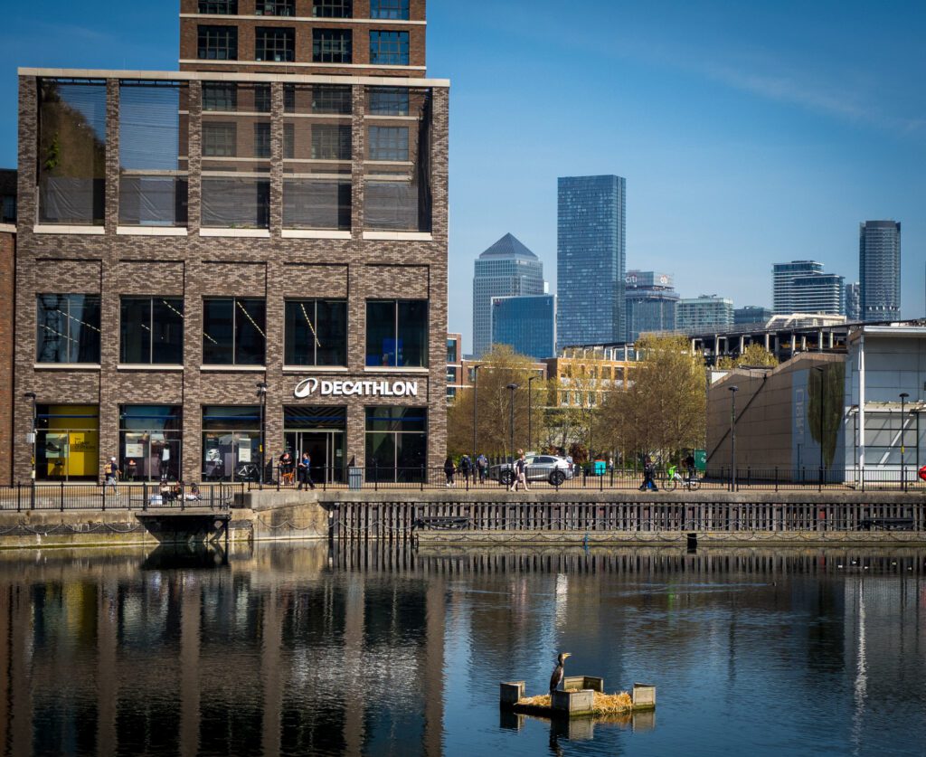 Surrey Quay looking towards docklands