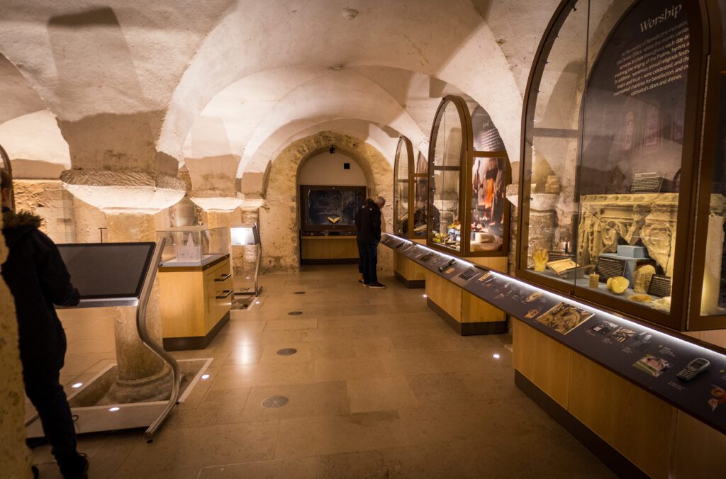 The Crypt museum at Rochester Cathedral