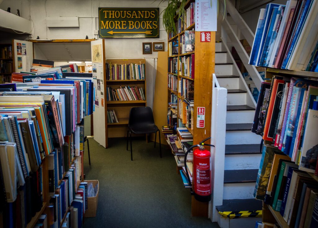 Thousands of books at Baggins Book Bazaar in Rochester
