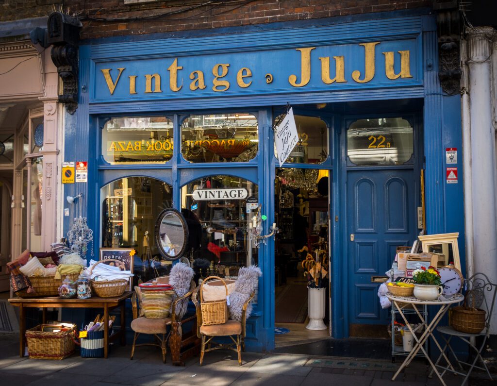 Vintage shop in Rochester high street