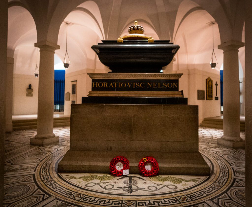 Nelsons Tomb in the Crypt