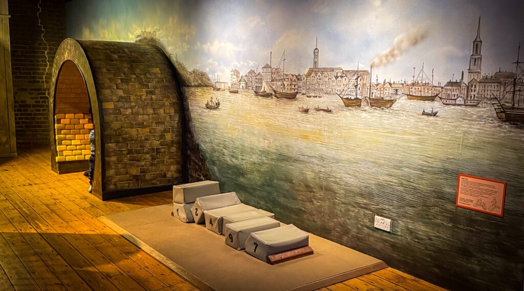 Play area at docklands museum