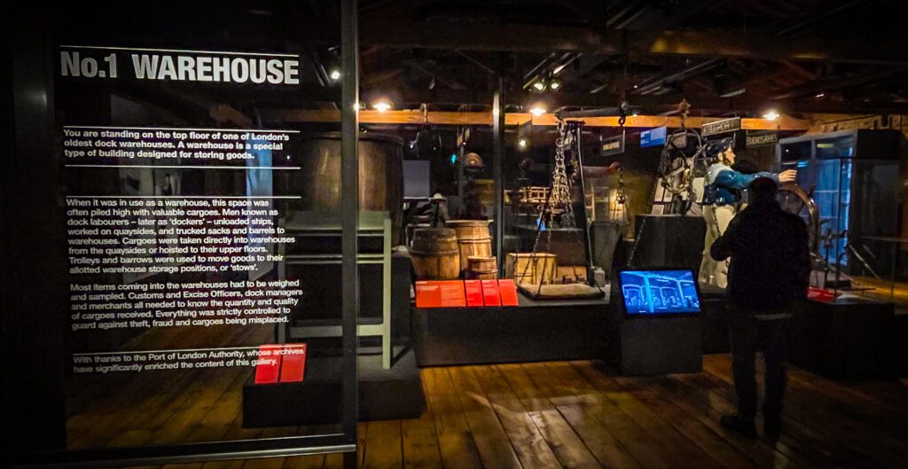 Number One warehouse at Docklands Museum