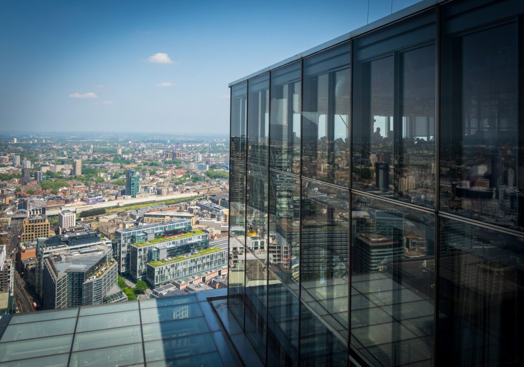 The side of the restaurant, Duck and Waffle