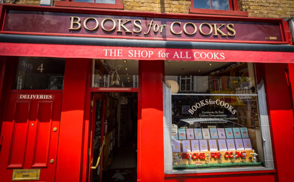 Books for Cooks Shopfront