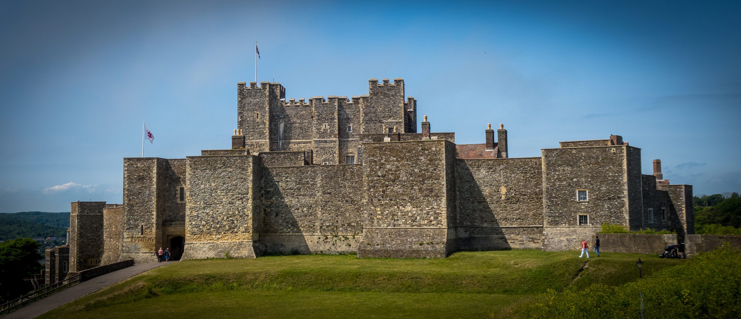A side view of Dover Castle