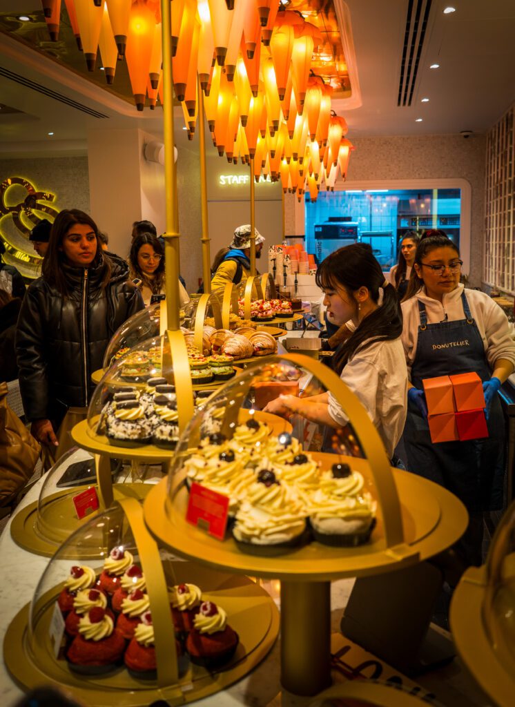 A display of donuts at Donutelier