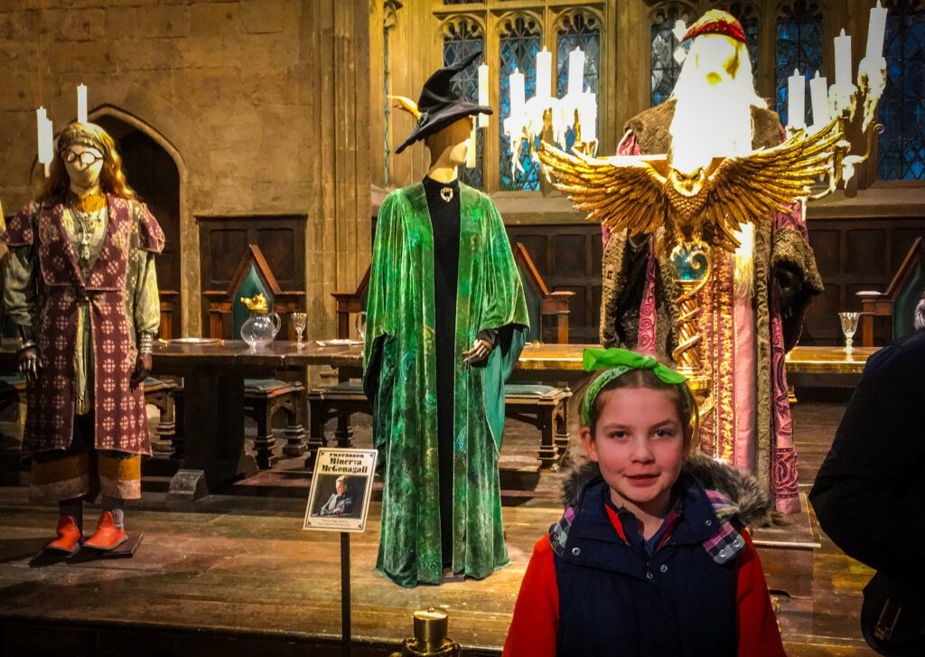 Manikins with some of the costumes from Harry Potter